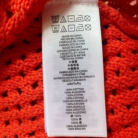 MICHAEL Michael Kors Women's Orange Knit Pullover Medium​​​​​​​ - Picture 4 of 6